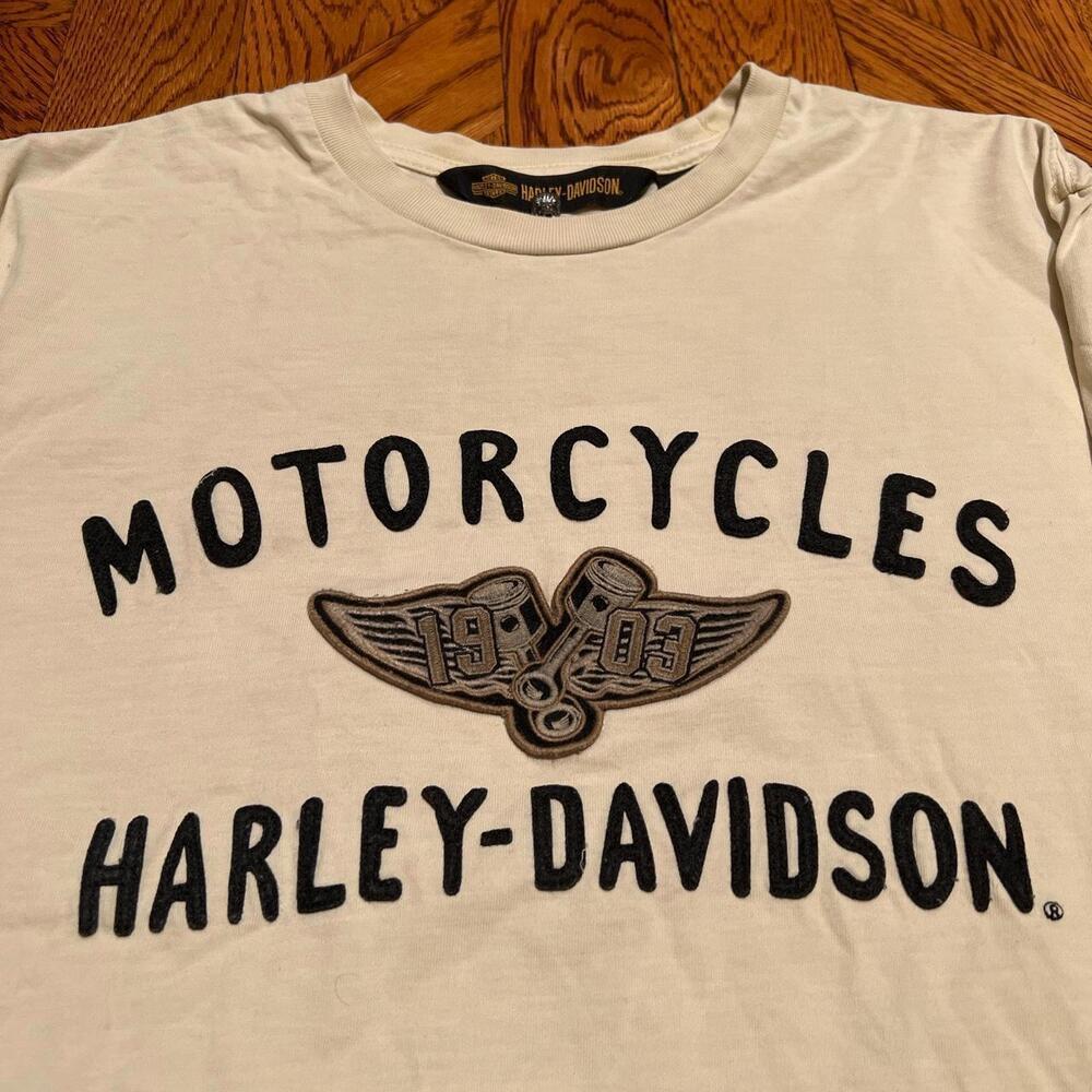 Vintage 90s Patchwork Harley Davidson - image 2